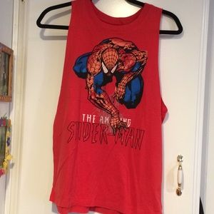 Marvel spider man tank top